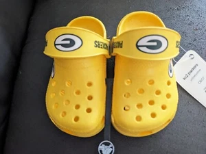 Zuecos Crocs edición limitada NFL Green Bay Packers niño pequeño C6/7 nuevos con etiquetas - Imagen 1 de 6