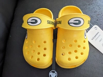 Zuecos Crocs edición limitada NFL Green Bay Packers niño pequeño C6/7 nuevos con etiquetas Foto 1 de 4