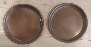 MATCHED PAIR Joseph Heinrichs Arts & Crafts Copper Serving Trays 12" underplate - Picture 1 of 6