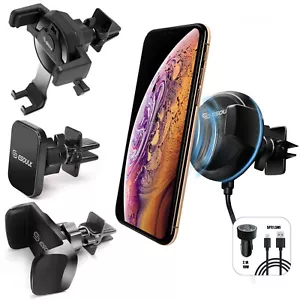 Universal Car Mount Air Vent Holder Stand For Cell Phone Samsung iPhone GPS - Picture 1 of 29