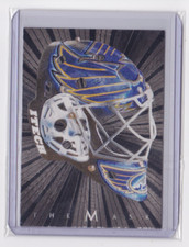 2001-02 BE A PLAYER BETWEEN THE PIPES THE MASK SILVER BRENT JOHNSON /300 BLUES