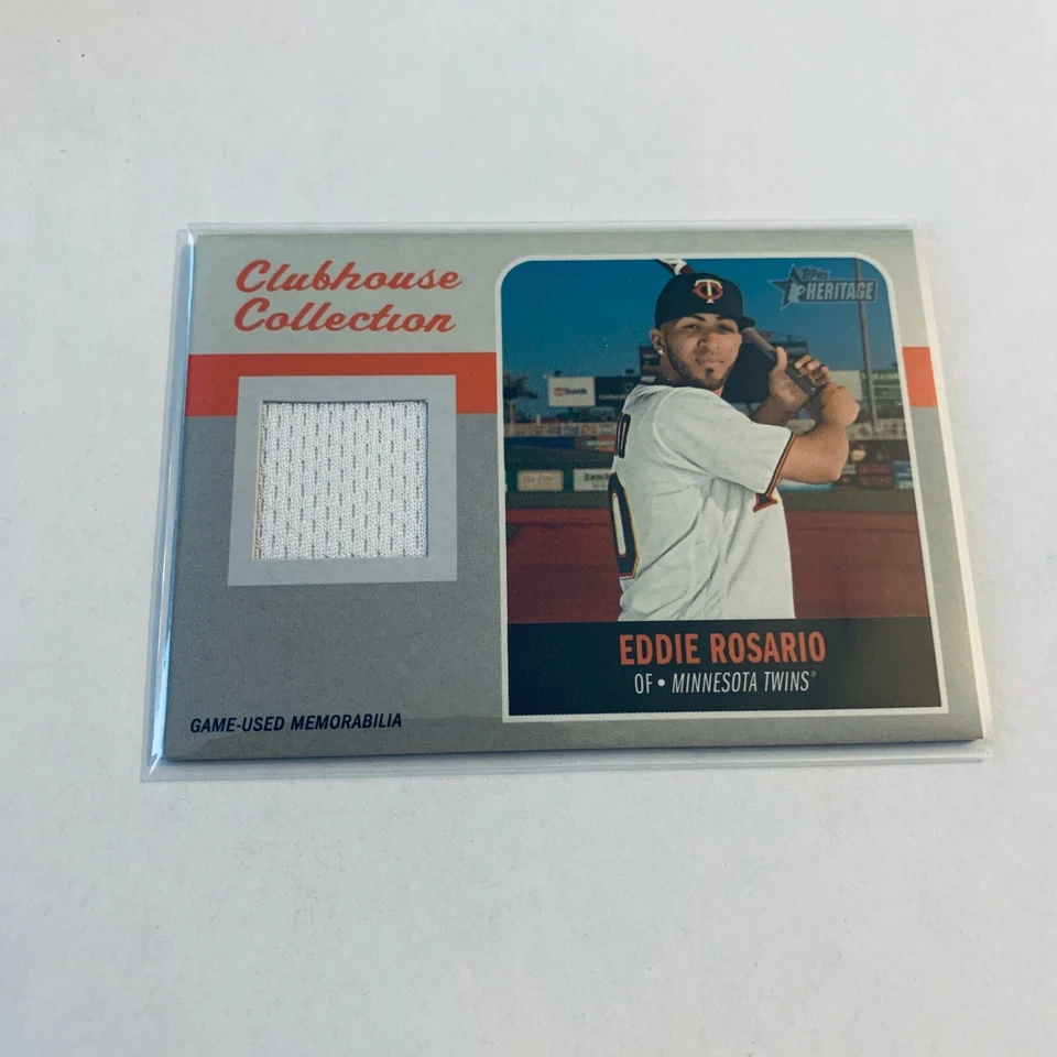 F92802  2019 Topps Heritage Clubhouse Collection Relics #CCRER Eddie Rosario - Image 1 of 1