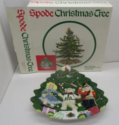 Spode Christmas Tree "Toys Around the Tree" Sculpted Cookie Plate w/orig. box - Image 1 of 4