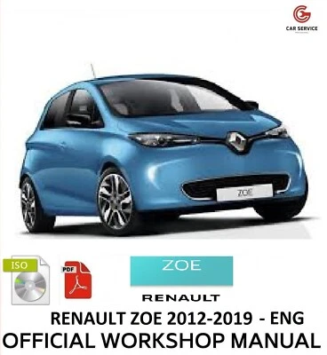 RENAULT ZOE 2012/2019  WORKSHOP MANUAL - REPAIR SERVICE - WIRING DIAGRAMS - ENG - Image 1 of 4