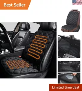 Compact Round Velour Seat Cushion for Cars, SUVs, and Trucks - Soft & Stylish - Picture 1 of 7