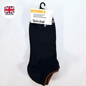 Timberland Herren Socken 3 Paar schwarz unsichtbar Turnschuhe Sneakers Größe 8-11 NEU - Bild 1 von 9