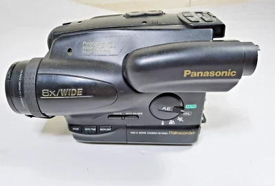 Panasonic VHS-C Camera NV-S250PN Palmcorder Video Recorder 8X Wide Untested - Image 1 of 4