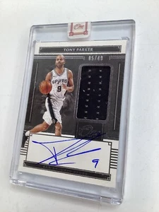 2020 Panini One and One Tony Parker Encased Patch Auto 5/49 San Antonio Spurs B2 - Picture 1 of 4