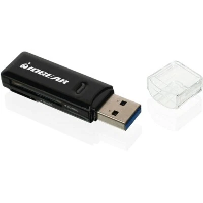Iogear GFR305SD Compact USB 3.0 SD SDHC SDXC MicroSDXC MMC Card Reader/Writer - Image 1 of 3