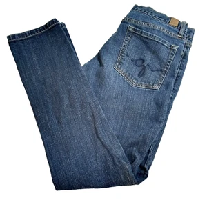 Guess Stretch Solid Blue Straight Leg Denim Jeans Damen Größe 30 - Bild 1 von 11