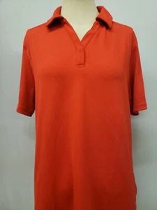 Under Armour Top Womens Small Medium Red Polo DriFit HeatGear Golf - Picture 1 of 12