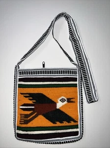 Handmade multiclor Shoulder Bag Ethnic Ornament Ecuador - Picture 1 of 2