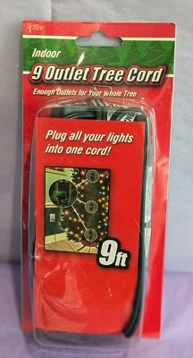 CCI Indoor 9 Outlet Tree Cord 9ft. Long *NEW* - Image 1 of 3
