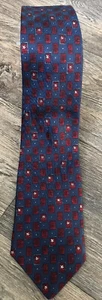 Cravatta collo 100% seta debenhams blu patinata elegante business - Foto 1 di 6