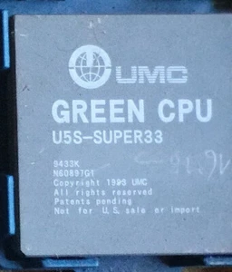 Very rare unique CPU socket 3 UMC GREEN U5S-SUPER33 - Picture 1 of 1