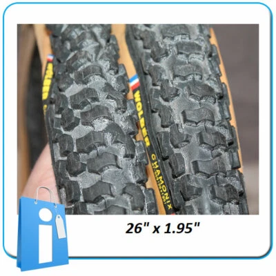 Nos Set De Pneus Rétro Wolber Chamonix 26" X 1.95" Vintage - Photo 1/4