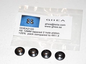 GHEA 2120 Tapered 2 Hole 4x1.3mm Pistons SC10 RC10B4/4 RC10T4 SC10GT 12mm Shock - Picture 1 of 1