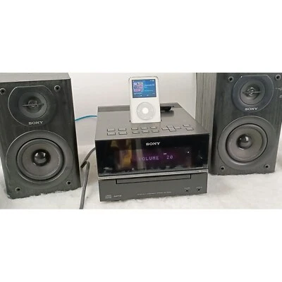 Sony CMT-BX20i AM/FM CD Player iPod Compact HiFi Shelf Stereo - No Remote - Image 1 of 4