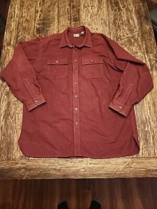 LL Bean kastanienbraunes Flanellhemd Größe XL groß - Bild 1 von 20