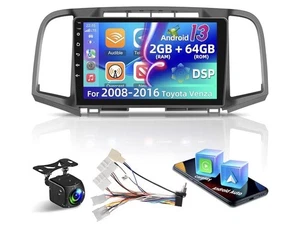 Android 13 9 Zoll Stereo für 2008-2016 Toyota Venza 2GB+64GB CarPlay Android Auto - Bild 1 von 10