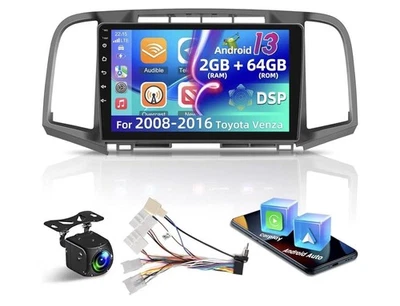 Android 13 9in Stereo for 2008-2016 Toyota Venza 2GB+64GB CarPlay Android Auto - Image 1 of 4
