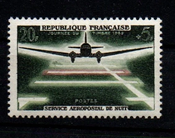 FRANCE N° 1196 DE 1959  SERVICE AEROPOSTAL DE NUIT - NEUF** - Photo 1/1