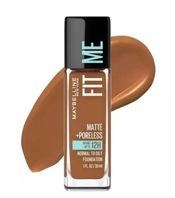 Maybelline Fit Me Matte + Poreless Liquid Foundation Makeup, 360 Mocha, 1 fl oz - Image 1 of 2