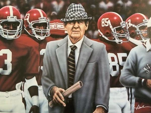 Alabama Crimson Tide Promotional Mini Print The Champion Paul Bear Bryant - Picture 1 of 11
