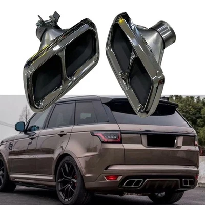 Kit de puntas de tubo de escape trasero de coche para Land Rover Range Rover Sport SVR 2014-2021 2x Foto 1 de 4
