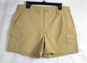 Eddie Bauer Damen Cargo Shorts Khaki Größe 12 Outdoor Wandern Neu mit Etikett Urlaub - Bild 1 von 11