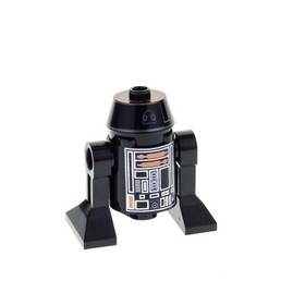 1x Lego Minifigure Star Wars B-Stock Worn Droid R5-J2 Black 9492 sw0375