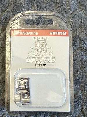 Husqvarna Viking Blindstitch Foot D #412380445 Modelo 1234567 NUEVO Foto 1 de 2
