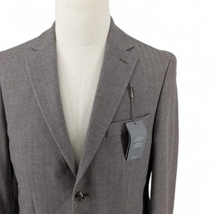 Giacca blazer cappotto sportivo Michael Kors uomo vestibilità classica spina di pesce 38S marrone - Foto 1 di 8