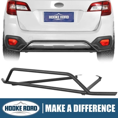 Protector de parachoques trasero tubular Hooke Road para Subaru Outback 2015 2016 2017 2018 2019 Foto 1 de 4