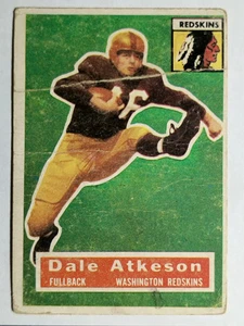 1956 Topps #109 Dale Atkeson SP (pobre) - Imagen 1 de 2