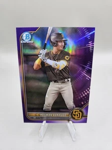 Rosman Verdugo 2022 Bowman Chrome #BCP-193 Prospect Purple Refractor 231/250  - Bild 1 von 3
