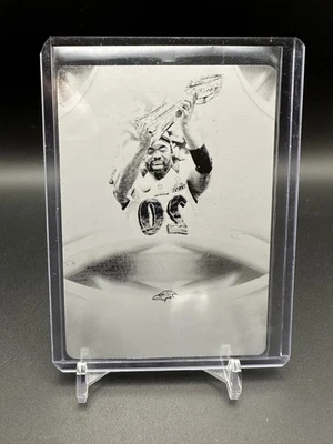 2018 Panini Plates & Patches 2017 Immaculate Ed Reed Black Printing Plate 1/1 - Image 1 of 2