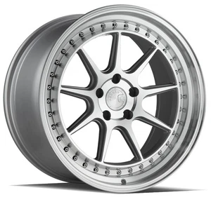 Aodhan Wheels Rim DS-X 18x9.5 5x114.3 73.1CB ET22 Silver w/Machined Face - Picture 1 of 6