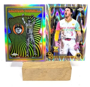 Lotto Ultra Violet Jackson Merrill Rookie Padres 2024 Topps Cromo Rifrattore - Foto 1 di 2