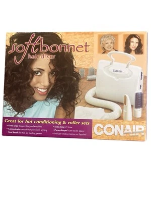 Secador de pelo Conair Bonnet suave portátil estilo capó secador de pelo blanco Foto 1 de 4
