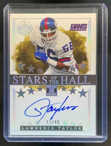 Lawrence Taylor 2023 Panini Impeccable Stars of the Hall Auto #11/49 Giants - Picture 1 of 2