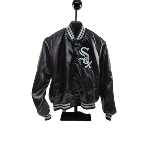 CHAQUETA DE SATÉN VINTAGE CHALK LINE CHICAGO WHITE SOX PARA HOMBRE TALLA XL  - Imagen 1 de 11