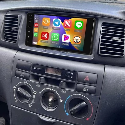 Carplay Android 15.0 Auto Head Unit For Toyota Corolla 2003-2008 Car Radio GPS - image 1 of 4