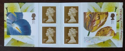 GB 2009 Self Adhesive Flowers NAFAS, Stamp Booklet ,PM18 MNH free postage in UK - Image 1 of 2