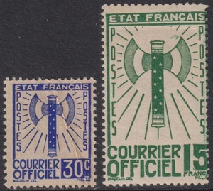 FRANCE: Service n°2 NSG + 14 ** (cote 75€) - Imagen 1 de 2
