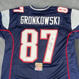 Rob GRONK Gronkowski signiertes Patriots Trikot mit COA handsigniertes Hologramm #87 - Bild 1 von 7