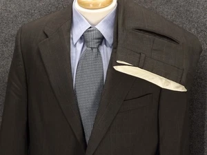 Ralph Lauren Chaps Anzug 42R grau Glen Plaid 35x29,5 Bundfaltenhose 2 Btn 2 Teiler - Bild 1 von 14