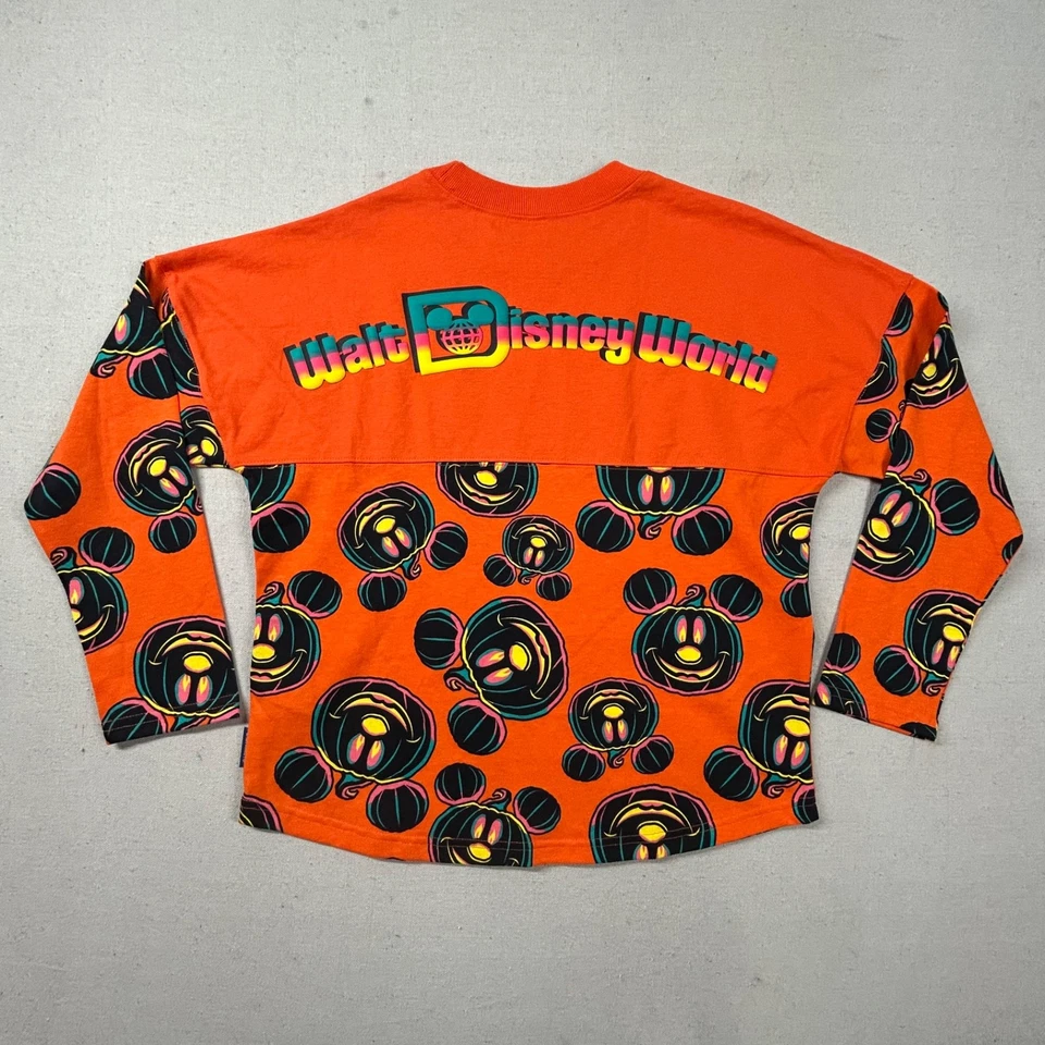 Disney Spirit Jersey Youth 14 Mickey Pumpkins Halloween Harvest Orange Colorful - Image 1 of 4