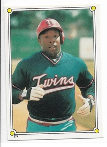 1987 TOPPS STICKER HARD BACK Kirby Puckett #274 Minnesota Twins - Picture 1 of 2