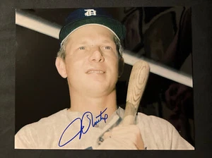 Jim Northrup (blau) Detroit Tigers signed 8x10 Foto Bild Autogramm Auto - Bild 1 von 2